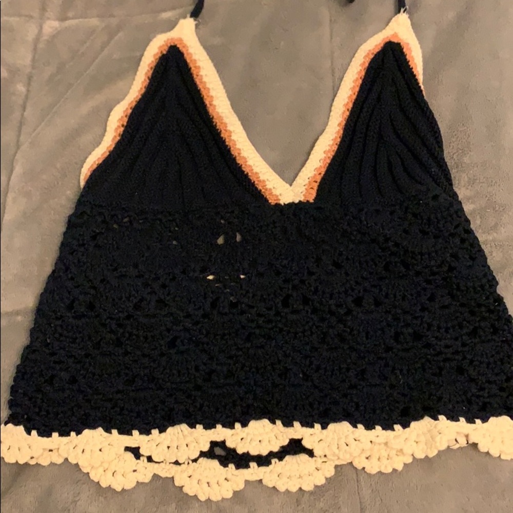 EnCrème crochet crop top